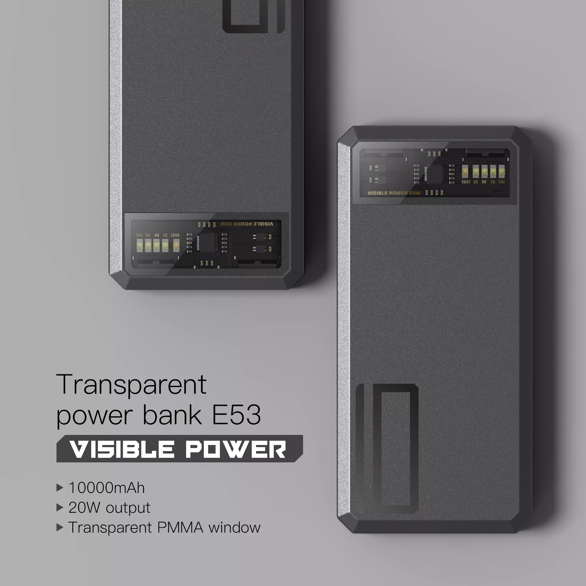 Eloop E53 แบตสำรอง 10000mAh QC 3.0 | PD 20W Power Bank ชาร์จเร็ว Fast Quick Charge - Image 3